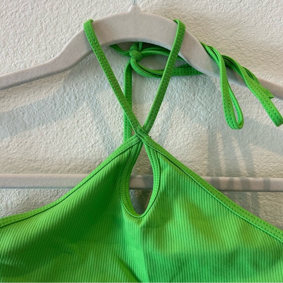 Zara Lime Green Crop Top - Picture 3 of 5